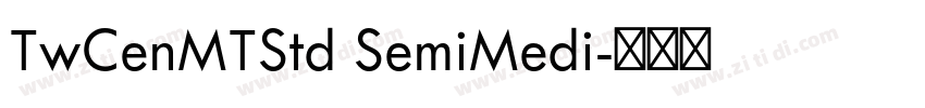 TwCenMTStd SemiMedi字体转换